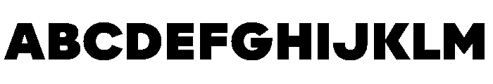 AlaskaVAR BlackContrast Instance Font UPPERCASE