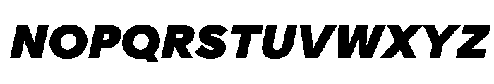 AlaskaVAR BlackItalic Instance Font UPPERCASE