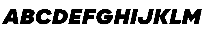 AlaskaVAR BlackItalicContrast Instance Font UPPERCASE