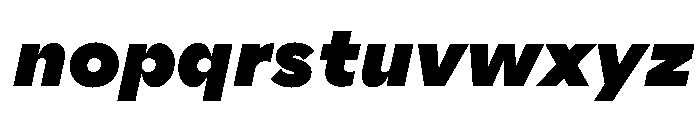 AlaskaVAR BlackItalicContrast Instance Font LOWERCASE