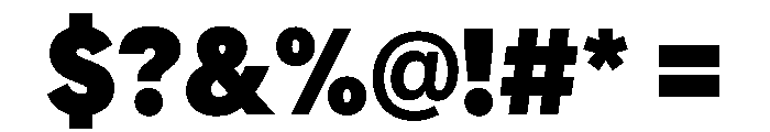 AlaskaVAR CondensedBlack Instance Font OTHER CHARS