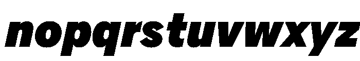 AlaskaVAR CondensedBlackItalic Instance Font LOWERCASE