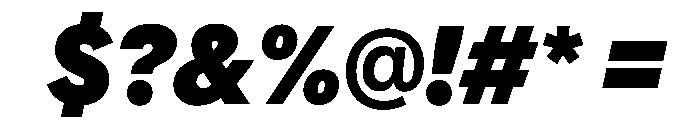 AlaskaVAR CondensedBlackItalicContrast Instance Font OTHER CHARS