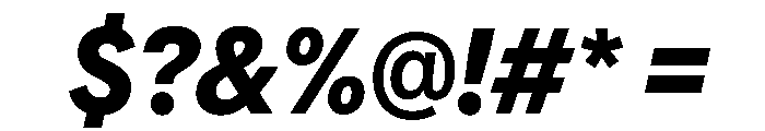 AlaskaVAR CondensedBoldItalic Instance Font OTHER CHARS