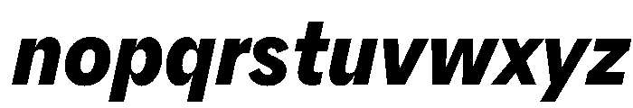 AlaskaVAR CondensedBoldItalicContrast Instance Font LOWERCASE