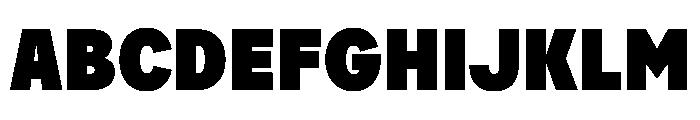 AlaskaVAR CondensedExtraBlackContrast Instance Font UPPERCASE