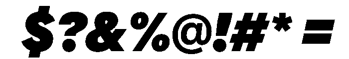 AlaskaVAR CondensedExtraBlackItalic Instance Font OTHER CHARS