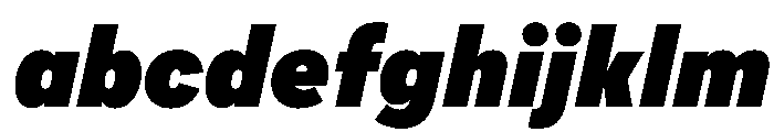 AlaskaVAR CondensedExtraBlackItalic Instance FONT