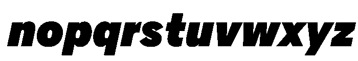 AlaskaVAR CondensedExtraBlackItalic Instance Font LOWERCASE