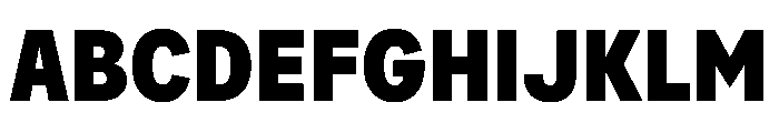 AlaskaVAR CondensedExtraBold Instance Font UPPERCASE