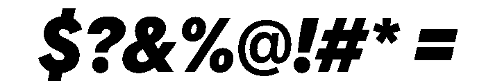 AlaskaVAR CondensedExtraBoldItalic Instance Font OTHER CHARS