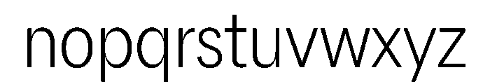 AlaskaVAR CondensedExtraLightContrast Instance Font LOWERCASE