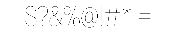 AlaskaVAR CondensedHairline Instance Font OTHER CHARS