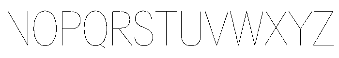 AlaskaVAR CondensedHairlineContrast Instance Font UPPERCASE