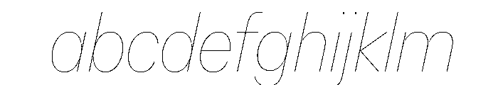 AlaskaVAR CondensedHairlineItalicContrast Instance FONT