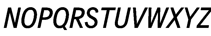 AlaskaVAR CondensedItalicContrast Instance Font UPPERCASE
