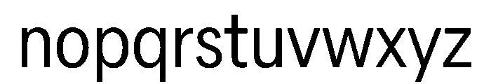 AlaskaVAR CondensedLight Instance Font LOWERCASE