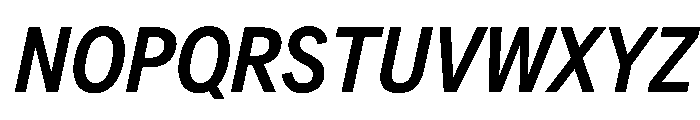 AlaskaVAR CondensedMediumItalic Instance Font UPPERCASE