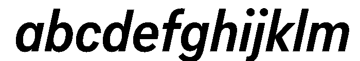 AlaskaVAR CondensedMediumItalic Instance FONT