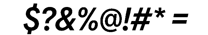 AlaskaVAR CondensedMediumItalicContrast Instance Font OTHER CHARS
