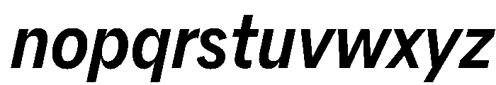 AlaskaVAR CondensedMediumItalicContrast Instance Font LOWERCASE