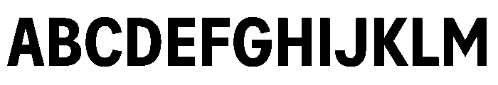 AlaskaVAR CondensedSemiBold Instance Font UPPERCASE