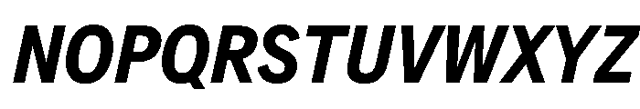 AlaskaVAR CondensedSemiBoldItalic Instance Font UPPERCASE