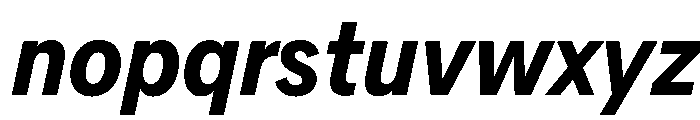 AlaskaVAR CondensedSemiBoldItalic Instance Font LOWERCASE