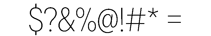 AlaskaVAR CondensedThinContrast Instance Font OTHER CHARS