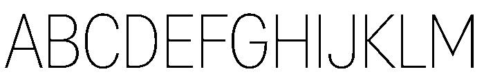 AlaskaVAR CondensedThinContrast Instance Font UPPERCASE