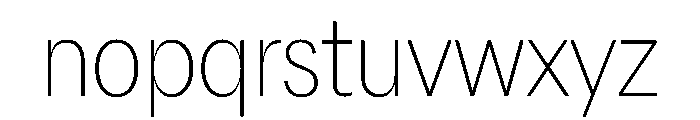 AlaskaVAR CondensedThinContrast Instance Font LOWERCASE