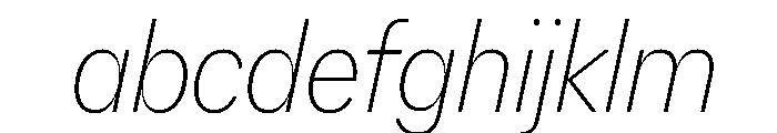 AlaskaVAR CondensedThinItalicContrast Instance FONT