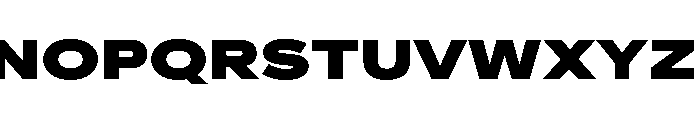 AlaskaVAR ExpandedBlackContrast Instance Font UPPERCASE