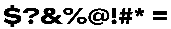 AlaskaVAR ExpandedBoldContrast Instance Font OTHER CHARS