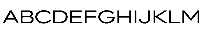 AlaskaVAR ExpandedBook Instance Font UPPERCASE