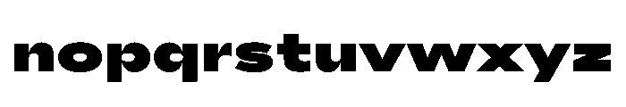 AlaskaVAR ExpandedExtraBlackContrast Instance Font LOWERCASE