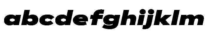 AlaskaVAR ExpandedExtraBlackItalic Instance FONT