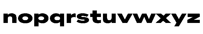 AlaskaVAR ExpandedExtraBold Instance Font LOWERCASE