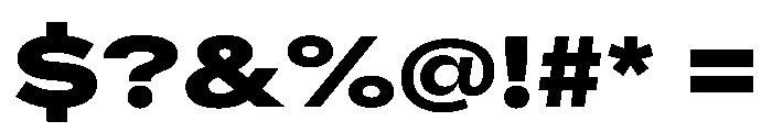 AlaskaVAR ExpandedExtraBoldContrast Instance Font OTHER CHARS