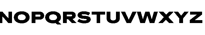 AlaskaVAR ExpandedExtraBoldContrast Instance Font UPPERCASE