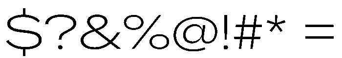 AlaskaVAR ExpandedExtraLightContrast Instance Font OTHER CHARS