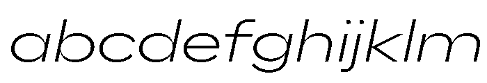 AlaskaVAR ExpandedExtraLightItalicContrast Instance FONT