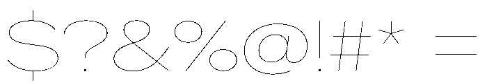 AlaskaVAR ExpandedHairline Instance Font OTHER CHARS