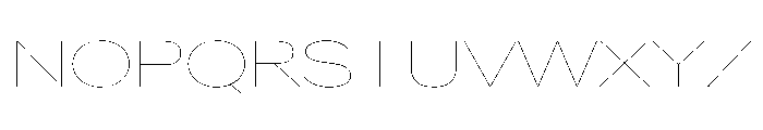 AlaskaVAR ExpandedHairline Instance Font UPPERCASE