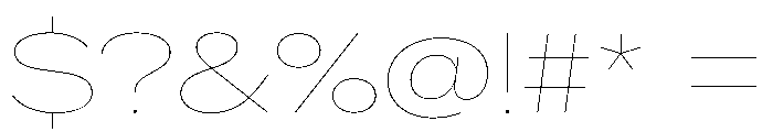 AlaskaVAR ExpandedHairlineContrast Instance Font OTHER CHARS