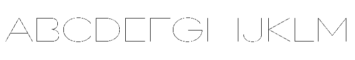 AlaskaVAR ExpandedHairlineContrast Instance Font UPPERCASE