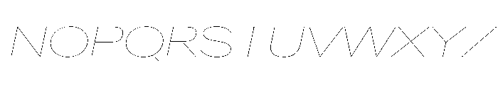 AlaskaVAR ExpandedHairlineItalicContrast Instance Font UPPERCASE