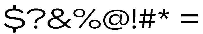 AlaskaVAR ExpandedLightContrast Instance Font OTHER CHARS