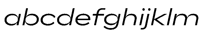 AlaskaVAR ExpandedLightItalicContrast Instance FONT