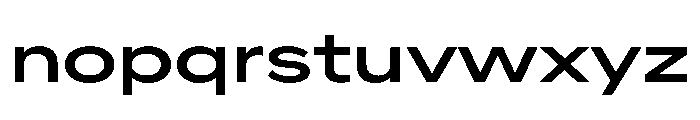 AlaskaVAR ExpandedMedium Instance Font LOWERCASE